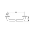 Поручень для ванни Grohe Essentials 450 мм, хром (40793001)
