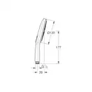 Лейка для ручного душа Grohe Rainshower Smartactive 130 26574000 фото 2 Aquada.com.ua