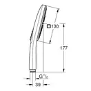 Ручний душ Grohe Rainshower SmartActive Cube 130, графіт матовий (26582AL0)