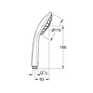Ручний душ, 3 режими струменя Grohe Euphoria (27221001)