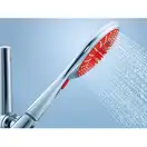 Лейка для душа Grohe Rainshower Icon (хром/красный), 2 вида струи (27443000) фото 3 Aquada.com.ua