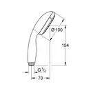 Ручний душ Grohe Tempesta 100, хром (27597001)