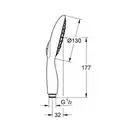 Ручний душ з 4 режимами Grohe Power &amp; Soul 130 (27673LS0)