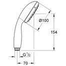 Ручний душ, 1 режим струменя Grohe New Tempesta Classic (27852001)