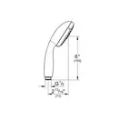 Лейка для душа Grohe New Tempesta (цвет - хром), 3 вида струи (28419001) фото 2 Aquada.com.ua
