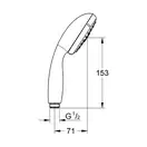 Ручний душ, 3 режими струменя Grohe New Tempesta Classic (28419002)