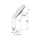 Лейка для душа Grohe Rainshower Cosmopolitan (цвет - хром), 4 вида струи (28756000) фото 2 Aquada.com.ua
