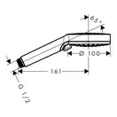 Лейка для душа Hansgrohe Crometta Vario EcoSmart 9 л/мин (цвет - хром/белый), 2 типа струи (26332400) фото 2 Aquada.com.ua