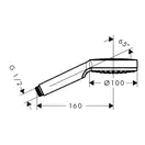 Лейка для душа Hansgrohe Crometta Green (цвет - хром/белый), 1 вид струи (26334400)