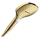Лейка для душа Hansgrohe Raindance Select E 120 (цвет - полированное золото), 3 вида струи (26520990) фото 1 Aquada.com.ua