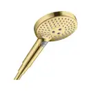 Лейка для душа Hansgrohe Raindance Select S 120 (цвет - полированное золото), 3 вида струи (26530990) фото 1 Aquada.com.ua