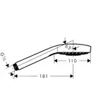 Ручний душ Hansgrohe Croma Select S 1jet hand shower, білий / хром (26804400)