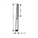 Ручний душ, Hansgrohe Rainfinity 1jet Brushed, bronze (26866140)