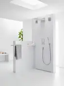 Лейка для душа "палочка" Hansgrohe PuraVida 120 (цвет - хром/белый), 1 вид струи (28558400) фото 2 Aquada.com.ua