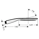 Ручний душ Hansgrohe PuraVida 120 1jet, білий / хром (28558400)