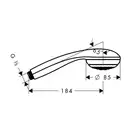 Ручний душ Hansgrohe Crometta 85 Vario, хром (28562000)