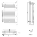 Сушарка рушників водяна Qtap Dias (BLA) P15 800x500 HY (QTDIASBLAP15800500HY) фото 2 Aquada.com.ua