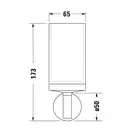Стакан для зубных щёток Duravit Starck T, чёрный матовый/матовое стекло (0099314600) фото 2 Aquada.com.ua