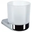 Стакан для зубных щёток Emco S66, хром/стекло матовое (010-8123) фото 1 Aquada.com.ua
