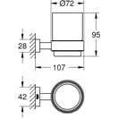 Стакан для зубних щіток Grohe Essentials Cube New (40755001)