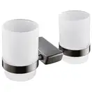 Стакан двойной для зубных щёток, подвесной Imprese Grafiky, black nickel (ZMK041807240) фото 1 Aquada.com.ua