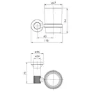 Стакан для зубных щёток подвесной Imprese Brenta, стекло прозрачное/хром (ZMK071901230) фото 2 Aquada.com.ua