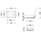 Крышка-биде Duravit SensoWash Starck C для Happy D.2 (610300002000300) фото 4 Aquada.com.ua