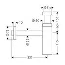 Сифон для умивальника Hansgrohe Flowstar (52105000)