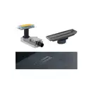 Корпус дренажных каналов Geberit CleanLine 154.150.00.1 (высота от 90мм) + Дренажный канал Geberit CleanLine, для облицовки плиткой (154.150.00.1+154.455.00.1) фото 2 Aquada.com.ua