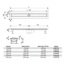 Решетка для дренажного канала Tece Basic, TECEdrainline 800 мм (600810) фото 2 Aquada.com.ua
