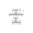 Верхний душ 460/300 2jet Axor ShowerSolutions (цвет - хром) (35279000) фото 2 Aquada.com.ua