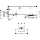 Верхній душ Axor Showersolutions 240х240 2jet з власником, хром (35310000)