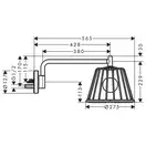 Верхний душ, поворотный Ø 275 мм Axor LampShower (цвет - хром), 1 вид струи (26031000) фото 4 Aquada.com.ua