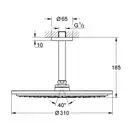 GROHE Набір 142 мм верхнього душу настельного монтажу, 1 режим  Rainshower Cosmopolitan 310 (26067000) фото 2 Aquada.com.ua