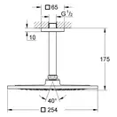 Grohe Rainshower F-series Верхний душ с кронштейном, 254х254 мм (26071000) фото 2 Aquada.com.ua