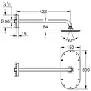 GROHE Верхний душ RAINSHOWER (26170LS0) (26170LS0) фото 2 Aquada.com.ua