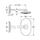 GROHE Верхний душ RAINSHOWER (26254000) фото 3 Aquada.com.ua