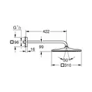 Верхній душ з настінним кронштейном Grohe Rainshower Mono (26563000)