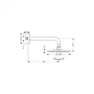 Верхний душ "тарелка" Hansgrohe Raindance Ø180 мм (27471000) фото 3 Aquada.com.ua