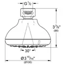GROHE Верхній душ, 4 режими струменю New Tempesta 100  (27606000) фото 10 Aquada.com.ua