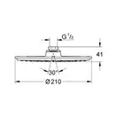 GROHE Верхній душ RAINSHOWER (28368LS0) (28368LS0) фото 3 Aquada.com.ua