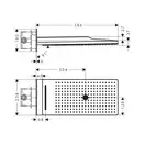 HANSGROHE Верхній душ, Rainmaker Select, 586х258, хром (24001400)