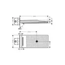 Верхний душ Hansgrohe Rainmaker Select 580 3jet (цвет - хром/чёрный) (24001600) фото 2 Aquada.com.ua