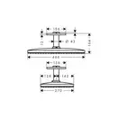 Верхний душ Hansgrohe Raindance Select 460 1jet (цвет - хром/белый) (24002400) фото 3 Aquada.com.ua