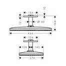 HANSGROHE Верхній душ, Rainmaker Select 460 1jet (24002400)