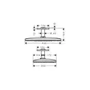 Верхний душ Hansgrohe Rainmaker Select EcoSmart 460 1jet (цвет - хром/белый) (24012400) фото 5 Aquada.com.ua