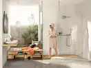 Верхний душ Hansgrohe Rainmaker Select EcoSmart 460 1jet (цвет - хром/белый) (24013400) фото 2 Aquada.com.ua