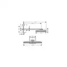 Верхний душ Hansgrohe Rainmaker Select EcoSmart 460 1jet (цвет - хром/белый) (24013400) фото 3 Aquada.com.ua