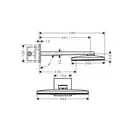 Верхний душ Hansgrohe Rainmaker Select 460 2jet (цвет - хром/белый) (24015400) фото 3 Aquada.com.ua