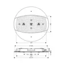 Верхний душ Hansgrohe Raindance Rainmaker Ø 600 мм (цвет - хром), без подсетки (26115000) фото 3 Aquada.com.ua